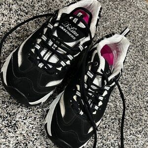 Skechers Women's Black and White Sneakers